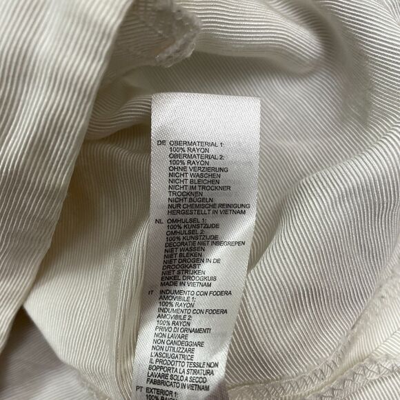 Forever 21 Woven Hoodie Full Zip Sweatshirt Men Large Black White Relaxed Casual - Picture 6 of 11